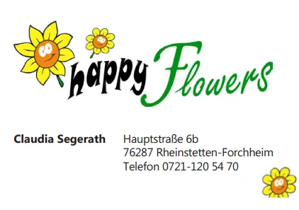 happy flower logo